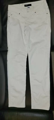 Fade to Blue SLIM-LEG WHITE JEANS Size 28 zip fly 5-pocket - Image 1 of 3