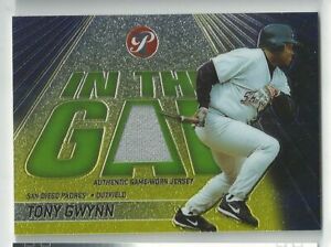 2002 Topps Pristine Tony Gwynn In the Game GU Padres Jersey #/1000 IG-TG