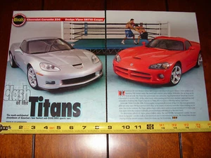 CORVETTE Z06 vs. 2006 DODGE VIPER SRT10 COUPE - ORIGINALARTIKEL - Bild 1 von 4