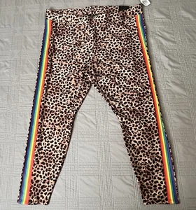 Torrid Damen Liquid Leopard Seite Regenbogen volle Länge Leggings Plus Größe 3X NEU - Bild 1 von 12