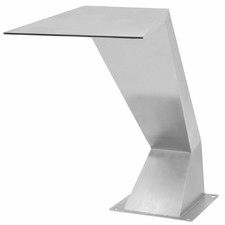 Fontana per Piscina in Acciaio Inossidabile 64x30x52 cm Argento D4W8