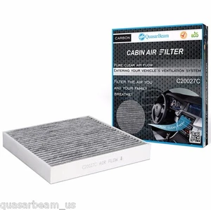Cabin Car AIR FILTER PREMIUM fits TOYOTA C20027C Charcoal Carbonized 88568-02020 - Picture 1 of 7