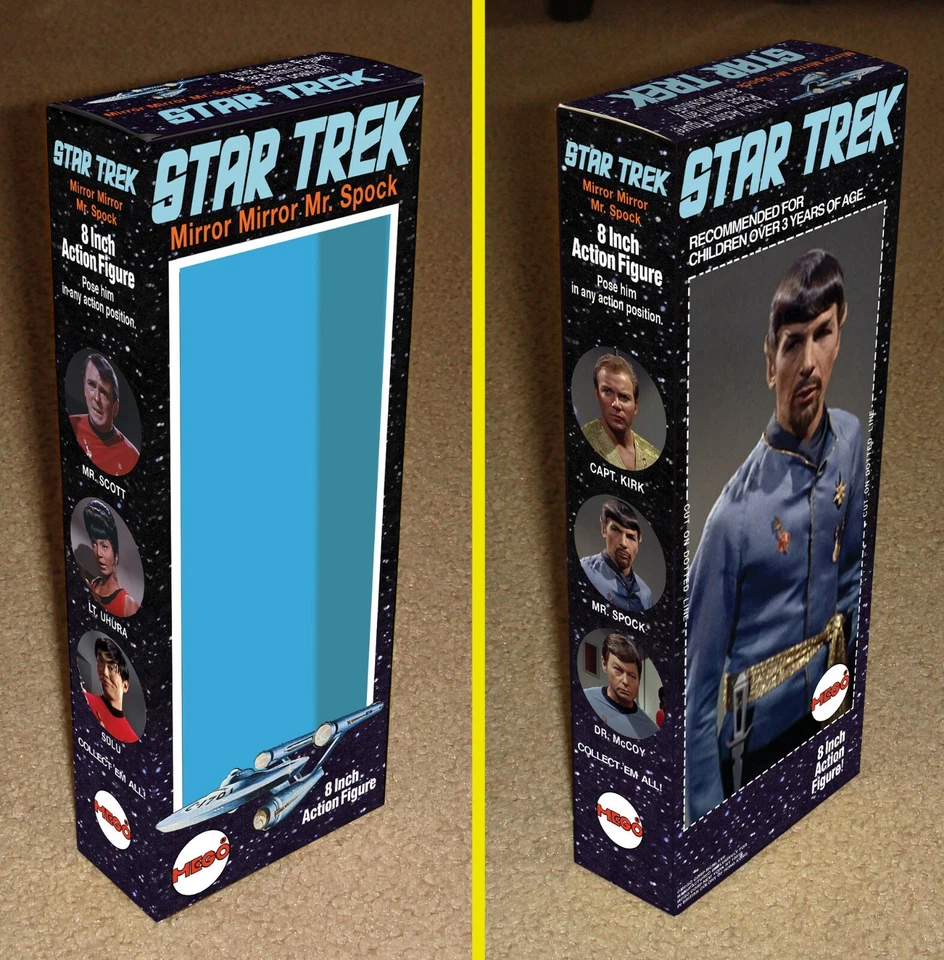 MEGO 8 英寸 MIRROR MIRROR STAR TREK SPOCK 仅定制盒 — 第 1/1 张图片