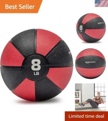 Versátil balón medicinal ponderado de 8 libras - Ideal para entrenamientos de núcleo y fuerza Foto 1 de 4
