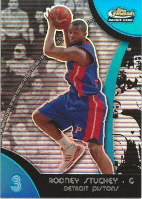 2007-08 Topps Finest Blue Refractor Rodney Stuckey 056/199 Rookie #99 - Image 1 of 2