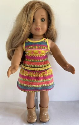 American Girl Doll Lea Girl Of The Year 2016 18" in meet Outfit - Image 1 of 4