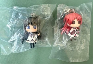 Puella Magi Madoka Magica figure charm key chain Lot 2 Homura Kyoko Japan m612 - Picture 1 of 10