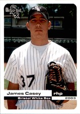 2003 Bristol White Sox Grandstand #4 James Casey Azle Texas TX Baseball Card