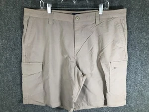 George Chino Shorts Men's Size 44 Brown Casual Flat Front - Picture 1 of 11