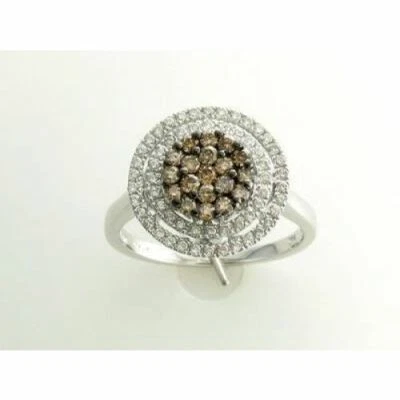 Anillo LeVian Oro Blanco 14K Chocolate Diamante 0.72 cts Talla 6 Foto 1 de 4