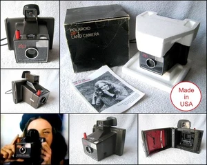 Vintage Polaroid Zip Land Instant Camera Boxed & Manual (1970s) - Picture 1 of 9