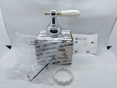 MANGO DELTA H712CB CROMO Y LATÓN PULIDO tiene un pequeño chip. Foto 1 de 4