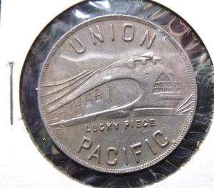 UNION PACIFIC LUCKY PIECE BY GREN DUCK MEDAL - Picture 1 of 2