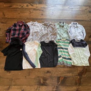 Boys Large Lot Of Button Down Shirts And Sweaters Size 7/8 - Picture 1 of 7