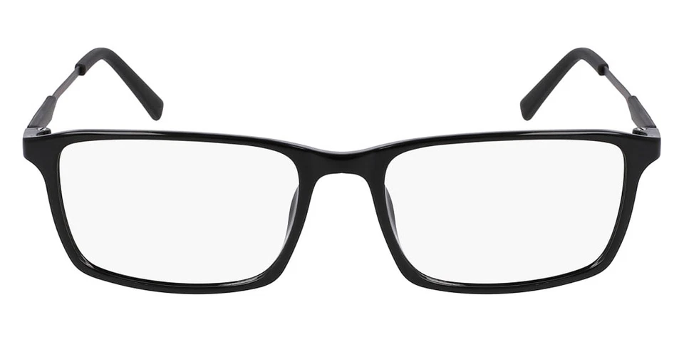 Flexon EP8021 001 Eyeglasses Men's Shiny Black Full Rim Rectangle Shape 54mm