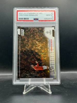 2021-22 Topps UEFA Stadium Club Cristiano Ronaldo PSA 10 - Bild 1 von 2