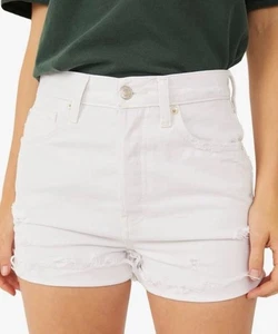 Free People pantaloncino jeans lazo bianco denim cotone taglio donna taglia 27 - Foto 1 di 8
