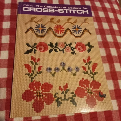 😇 Cross Stitch Patterns Mixed Designs Ondori 1980 Vintage Book Japan 98 Pages - image 1 of 4