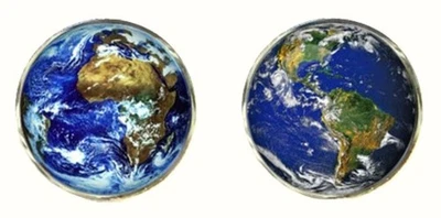 Gemelos Bassin and Brown Planet Earth para hombre - azul/verde Foto 1 de 4