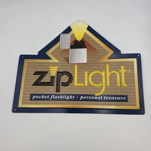 Vintage Zip Light Metal Sign 15” By 12” - Picture 1 of 3