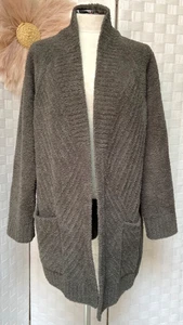 Barefoot Dreams CozyChic Rib Olive Gray BDWCC21556 Cardigan Sweater Wrap 2X FXJ - Picture 1 of 11