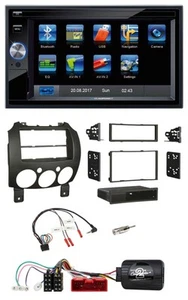 Blaupunkt 2DIN Bluetooth TMC USB Lenkrad SD Navigation für Mazda 2 2007-2014 - Bild 1 von 9