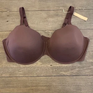 SKIMS Fits Everybody T-Shirt Bra 46DDD Cocoa Lightly Lined Underwire - Picture 1 of 4