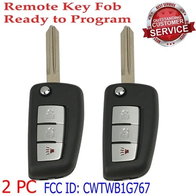 2 PARA 2014 2015 2016 2017 2018 2019 NISSAN ROGUE MANDO A DISTANCIA LLAVE ABATIBLE CWTWB1G767 Foto 1 de 4