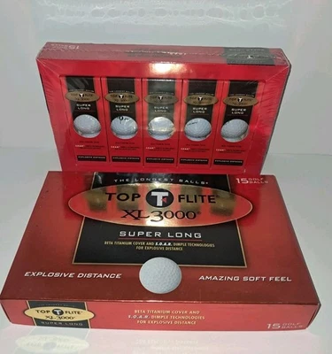 Novo! 15 bolas de golfe Top Flite - XL 3000 super longas - fechadas seladas - Imagem 1 de 4