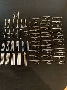 Vintage Misc. Lot of Drapery Curtain Pleater Hooks 3” Heading hooks Metal 60 pcs - Picture 1 of 15
