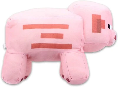 Large Pig Minecraft Plush Toy Pink  13 inch Soft NWT - Image 1 of 3