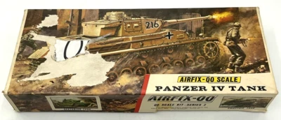 Vintage Airfix-00 Panzer IV Tank 00 Scale Kit Series 2 England Model War Open  Foto 1 de 4