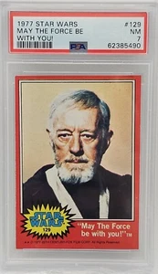 1977 Star Wars May the Force be With You! #129 PSA NM 7 - Picture 1 of 2
