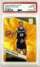 2022-23 Jeremy Sochan Panini Donruss Elite Orange Prizm PSA 10 RC POP 1/1 #232