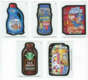 2020 Wacky Packages Weekly Series AUGUST Week 1 FULL SET OF 5 CARDS Puzzle backs - Picture 1 of 2