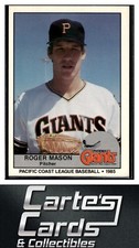 Roger Mason 1985 Cramer Pacific Coast League #190  Phoenix Giants