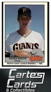 Roger Mason 1985 Cramer Pacific Coast League #190  Phoenix Giants