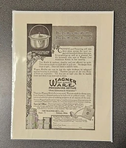 Vintage Wagner Ware Einmach Wasserkocher Werbung Anzeige - Sidney, Ohio - Bild 1 von 1