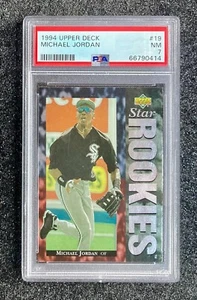 1994 Upper Deck Star Rookies Michael Jordan #19 Medias Blancas de Chicago PSA 7 casi nuevo - Imagen 1 de 3