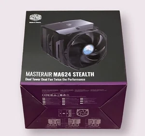 @READ DESCR@ Cooler Master Masterair MA624 Stealth dual Tower Cpu Cooler 140mm - Picture 1 of 1