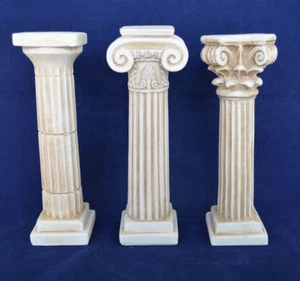 Antike dorische korinthische ionische Ordnung kleine Säulen Set - Klassische Architektur - Bild 1 von 4