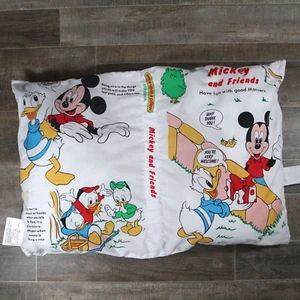 VTG 1989 Disney Mickey and Friends Once Upon A Pillow Have Fun with Good Manners - Picture 1 of 17