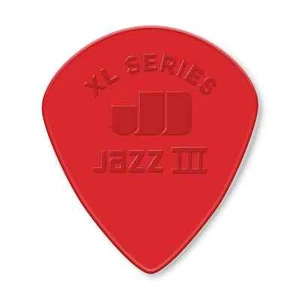 Jim Dunlop Nylon Jazz III XL Red 1.38mm Guitar Picks - 6 Pack JD-47PXLN - Picture 1 of 3