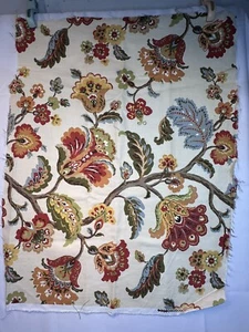 P. Kaufmann Granada Twilight Upholstery Fabric Floral Quilt Sew Remnant 2 Pcs - Picture 1 of 9