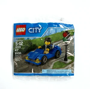 Lego City #30349 Coche Deportivo Azul Minifigura Polybag Sellado - Imagen 1 de 2