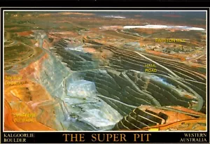 Western Australia Kalgoorlie Super Pit Postcard. Vintage 2000+ Mine Old - Picture 1 of 2