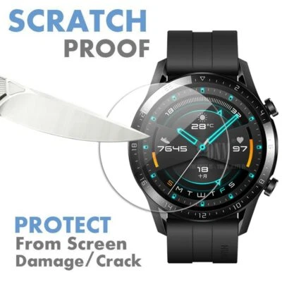 2PCS For Huawei Watch GT Gt 2 GT2 46mm Tempered Glass Film Screen Protector