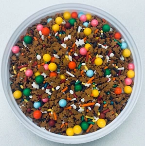 Gingerbread Christmas Fun Confetti Edible Party Sprinkles- U Pick  Amount      - Picture 1 of 1