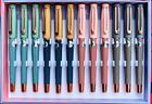 Luoshi Sailstar Velvet Rubber Finish Fountain Pen Rainbow Colored Extra Fine Nib