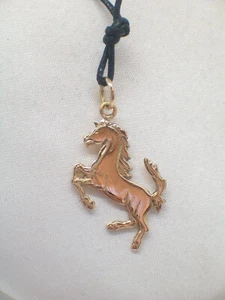 Cavallino Rampante: Ciondolo in Oro Giallo 750 millesimi - 18 Kt - Pendente - Imagen 1 de 7